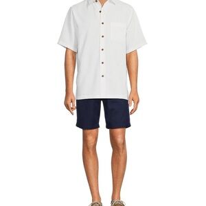 Caribbean Men's Dark Blue Flat Front Shorts
